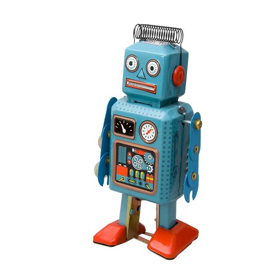 Tin robot toy